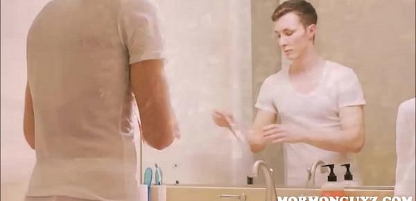  Mormon Twink Mastubates To Roommate In Shower